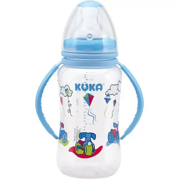 Mamadeira Natural Big Decorada com Alça 330ml - Kuka