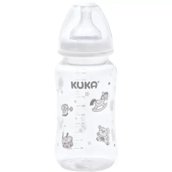 Mamadeira Natural Branca Bico Universal Big 330ml - Kuka