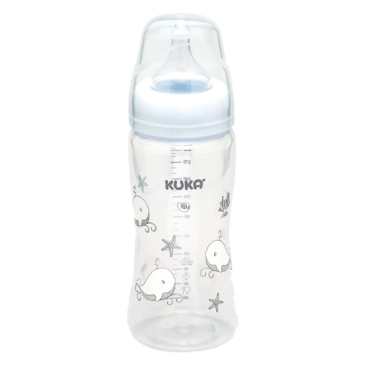 Mamadeira Essential Com Bico Big Universal 330ml Branco Kuka