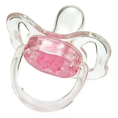 Chupeta Cristal Color 0 A 6 Meses Rosa Kuka