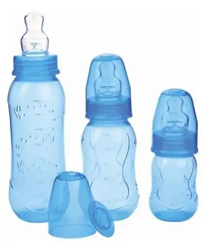 Kit (Estojo) De Mamadeiras Ortodônticas Aquarela 3 Un - Kuka