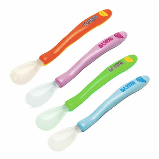 Colher Infantil Kuka Com Ponta De Silicone Ref:72.95