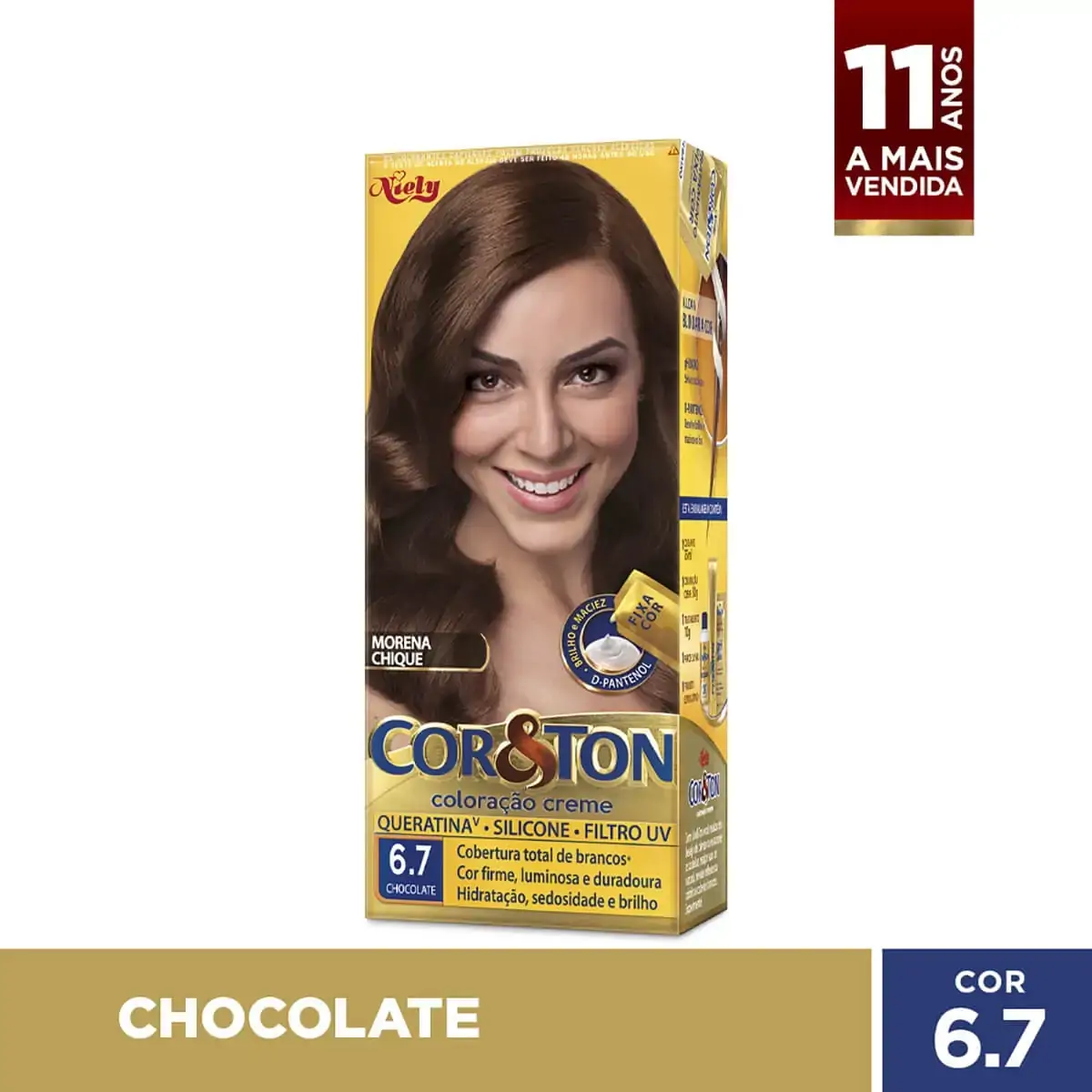 Tintura Coreton Kit Creme 6.7 Chocolate