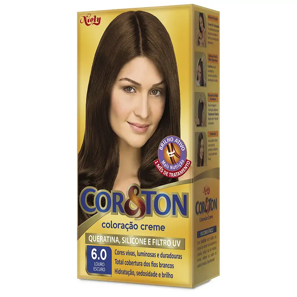 Tintura Niely Coreton Coloração Creme 6.0 Louro Escuro