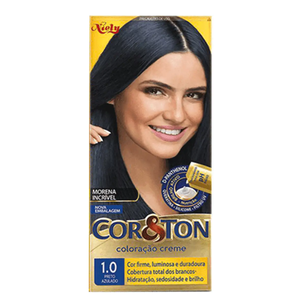 Coloração Mini Kit Cor&Ton 1.0 Preto Azulado