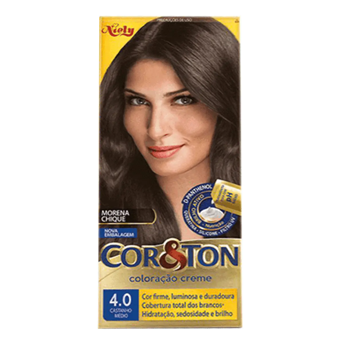 Coloração Mini Kit Cor&Ton 4.0 Castanho Médio