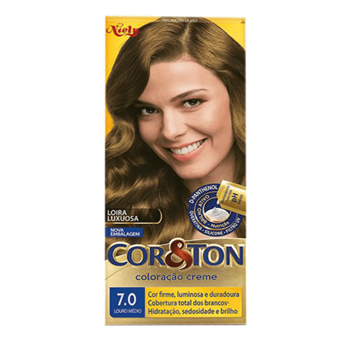 Coloração Mini Kit Cor&Ton 7.0 Louro Médio