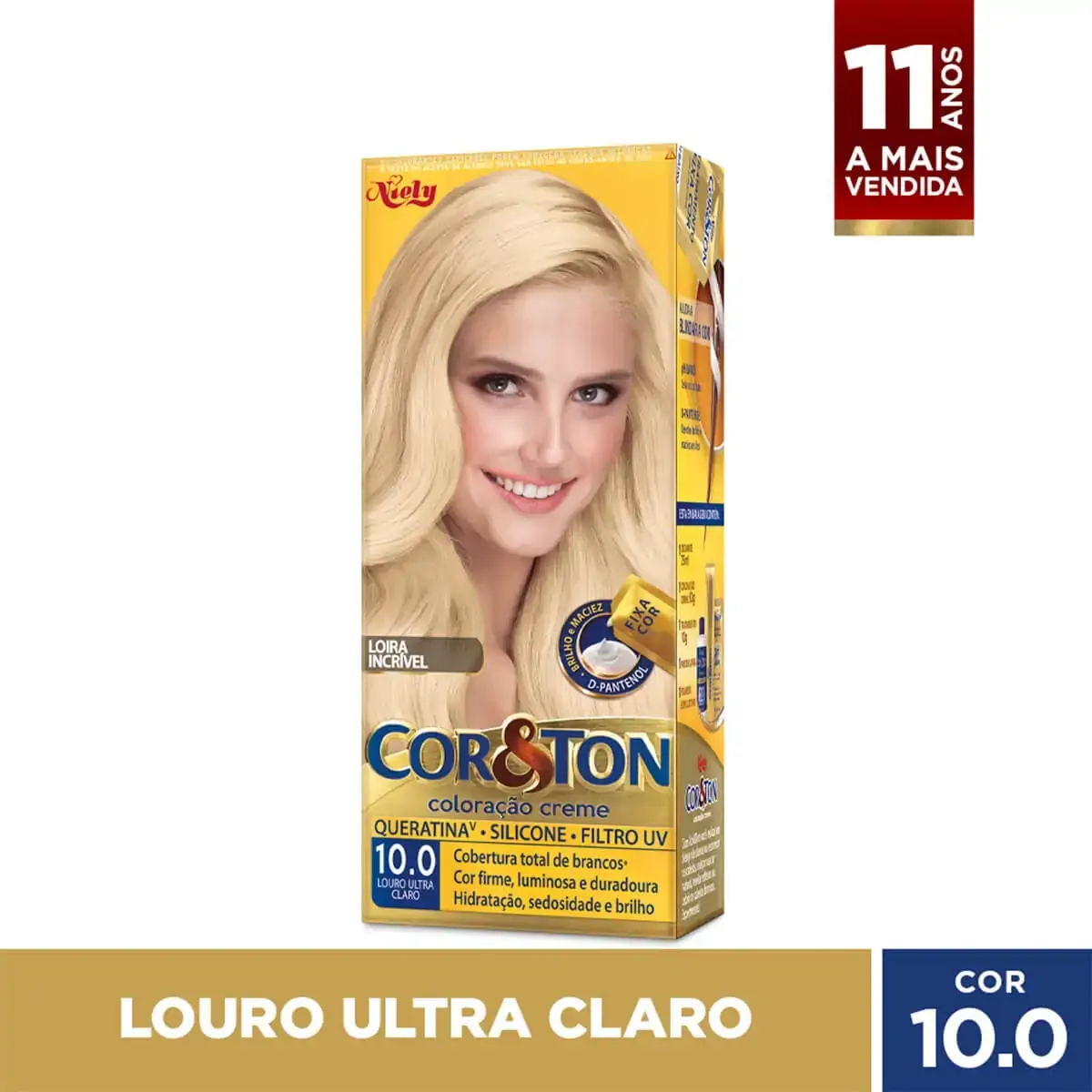 Tintura Cor&ton 100 Louro Ultra Claro