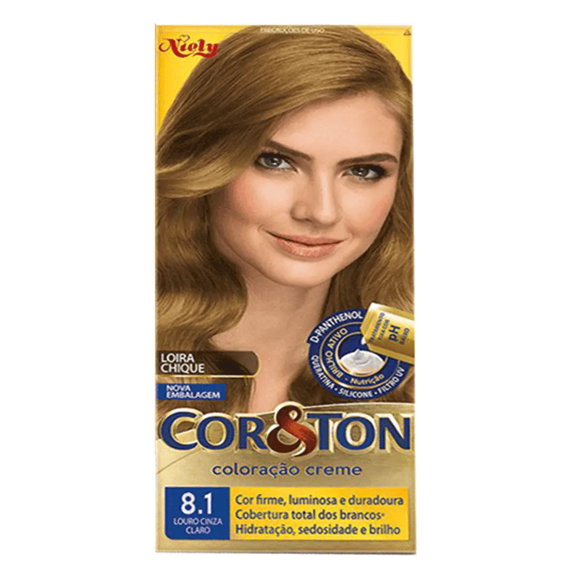 Coloração Mini Kit Cor&Ton 8.1 Louro Cinza Claro