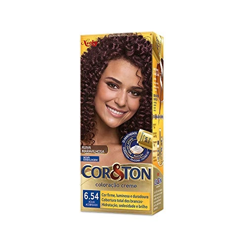 Kit Coloração Creme 6.54 Acaju Acobreado Niely Cor Ton