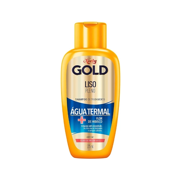 Shampoo Niely Gold Liso Prolongado Frasco 300ml