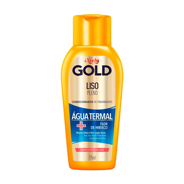 Condicionador Niely Gold Liso Prolongado Frasco 200ml