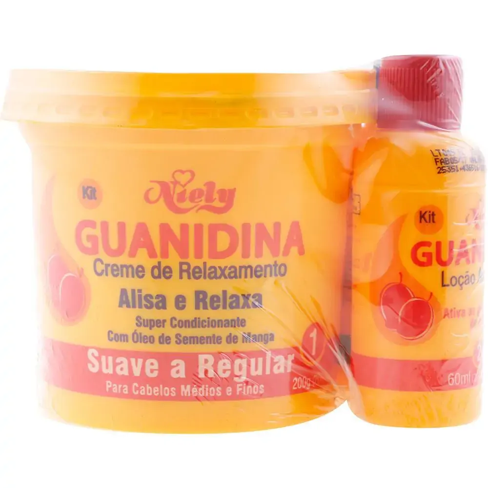 Kit Alisante Guanidina Nilely Gold 310g Reg Suave