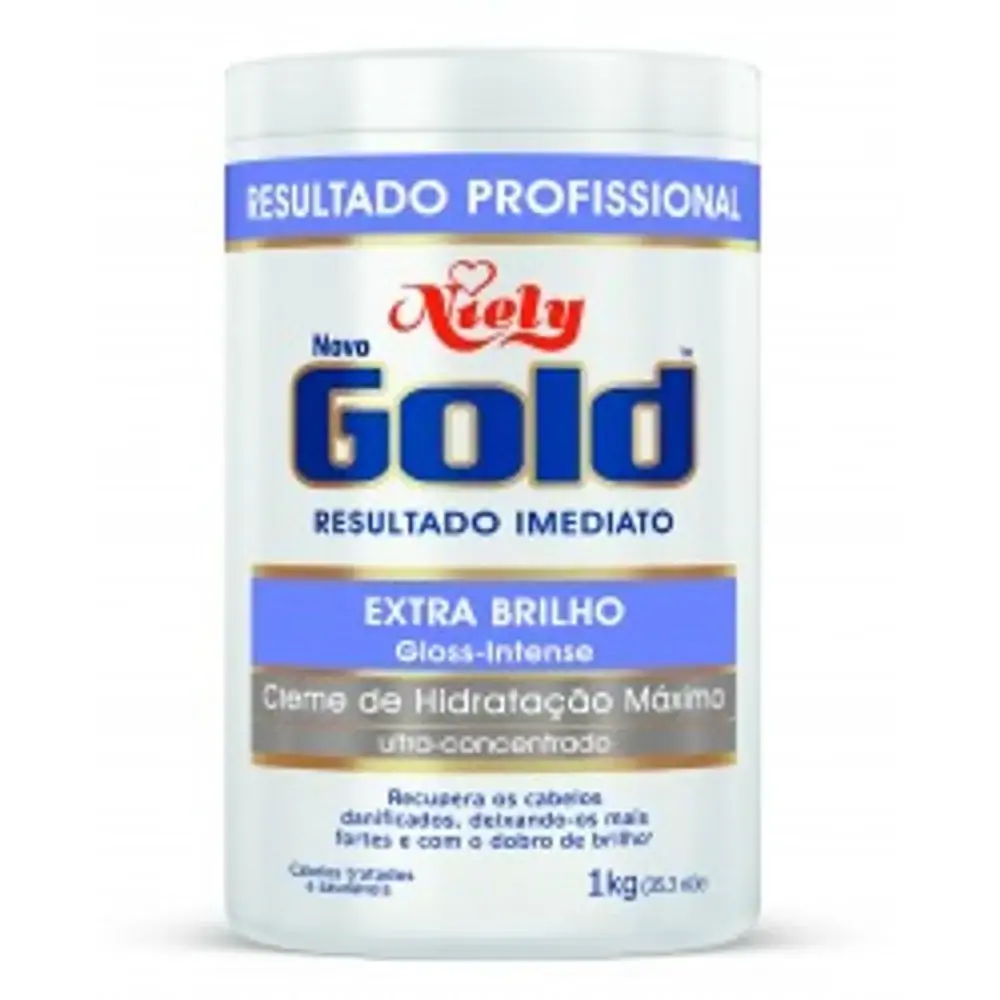 Creme Hidratante Niely Gold Extra Brilho 1kg