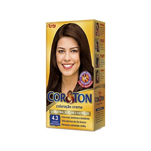 Tintura Permanente Corton 4.3 Castanho Médio Dourado Unit