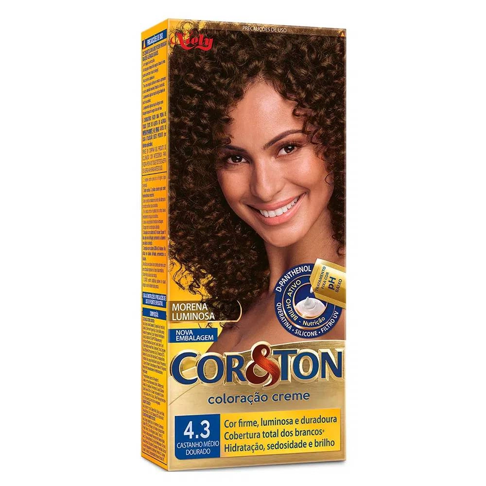 Tintura Cor&Ton 4.3 Castanho Medio Dourado