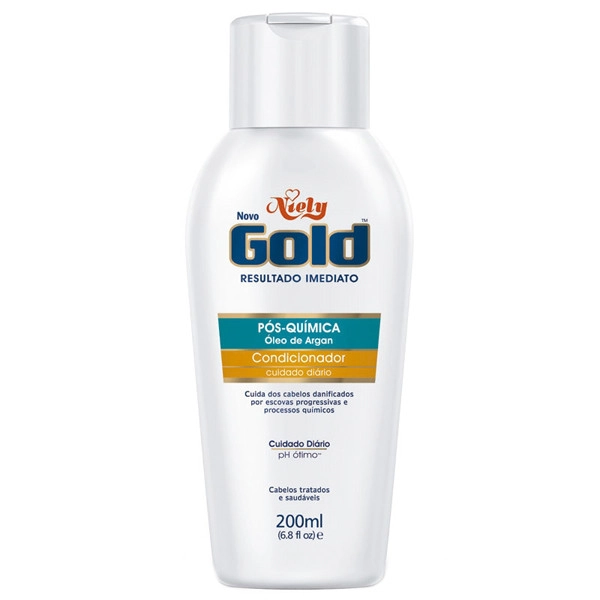 Condicionador Niely Gold óleo De Argan Pós Química Frasco 200ml