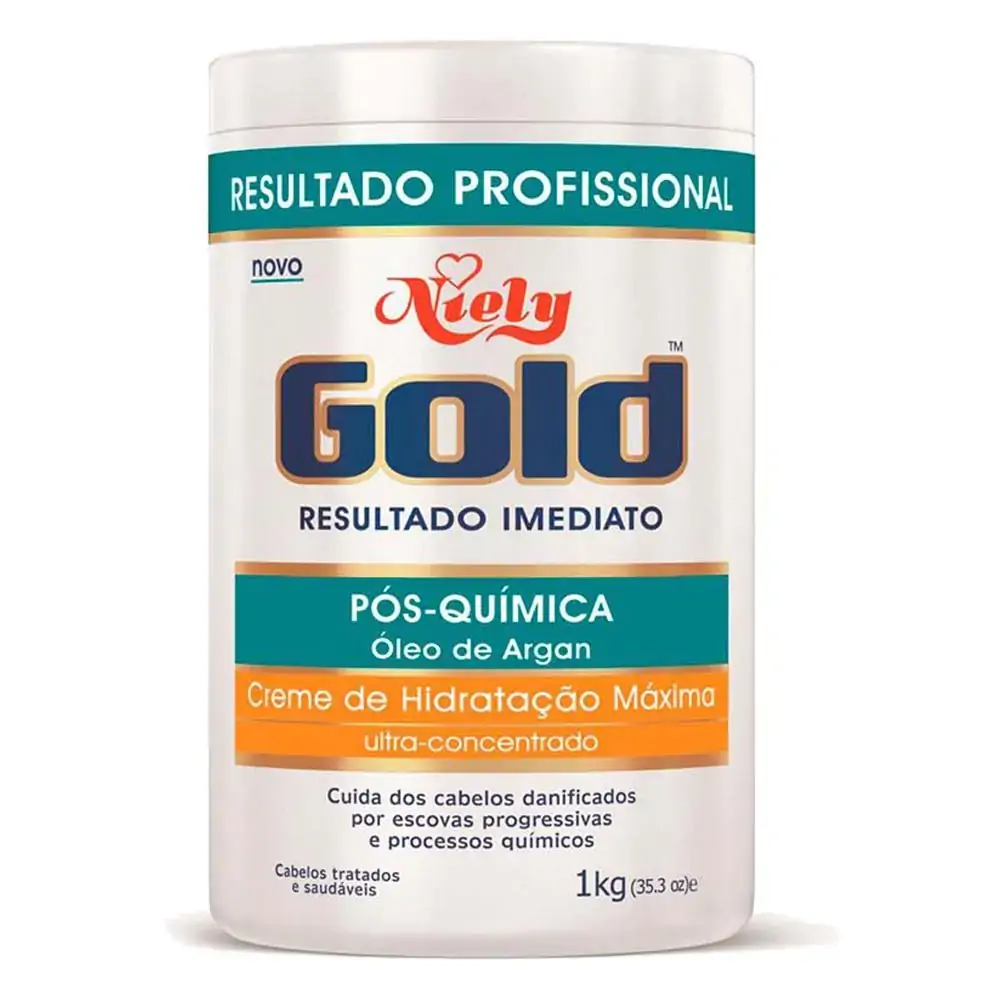 Máscara Hidratante Niely Gold Pós Química 1k