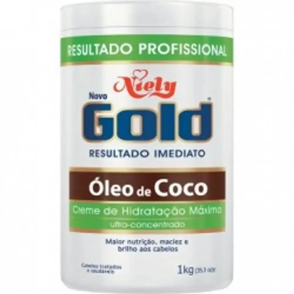 Creme P/trat Niely Gold Oleo De Coco 1kg