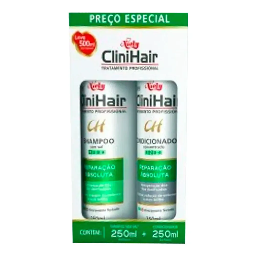 Shampoo Condicionador Niely Clinihair Reparação Absoluta