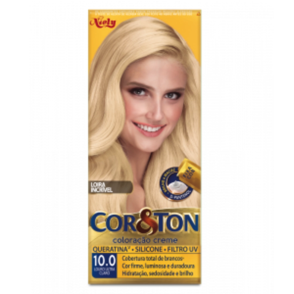 Coloracao Minikit Permanente Loreal Niely Cor Ton 10.0 Louro Ultra Claro 1un