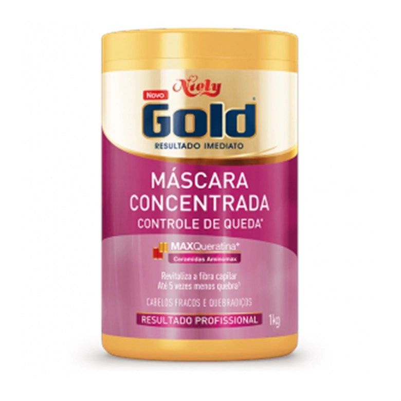 Creme Tratamento Niely Gold 1kg Controle De Queda Unit