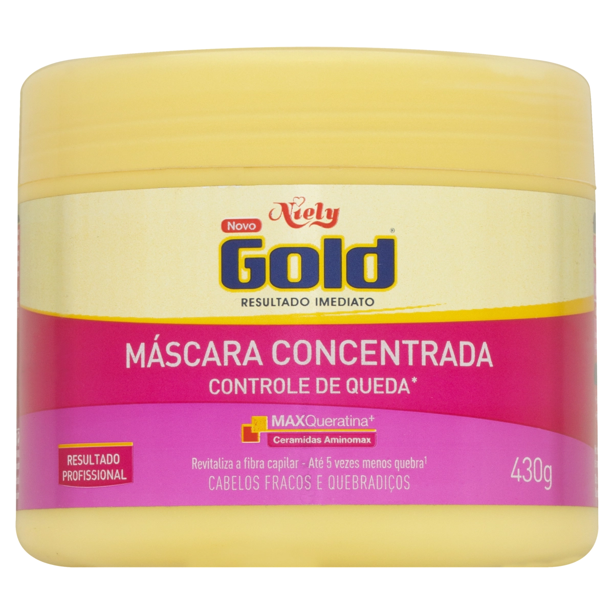 Máscara Concentrada Niely Gold Controle De Queda Pote 430g