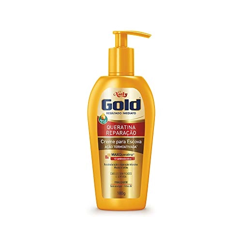 Creme P/trat Niely Gold Queratina Rep Escova