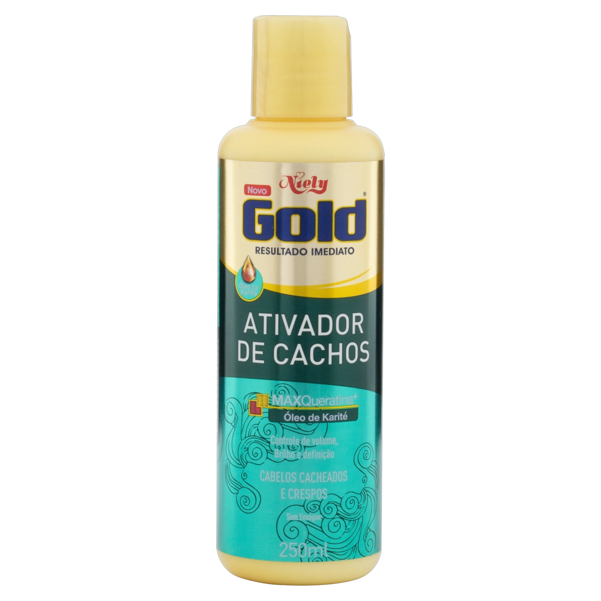 Ativador De Cachos Niely Gold Cachos Frasco 250ml
