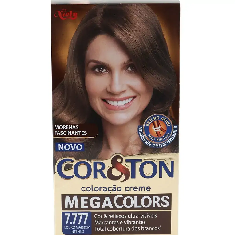 C T Mega Niely Colors Mini Kit 7777 Louro Marrom Intenso