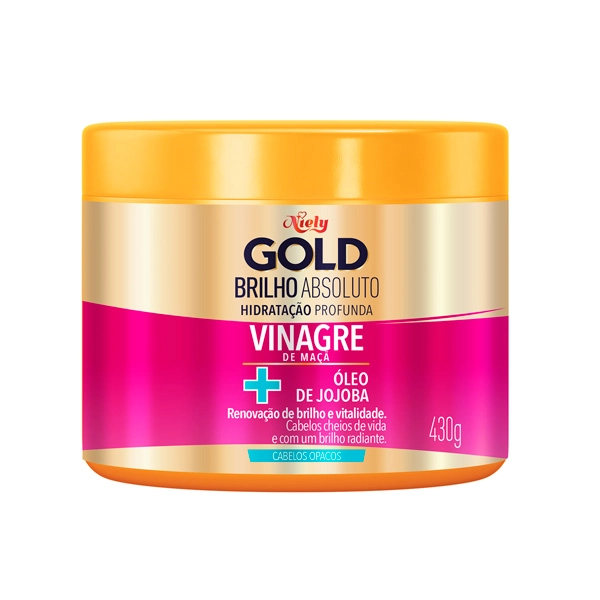 Máscara Niely Gold Mega Brilho Pote 430g