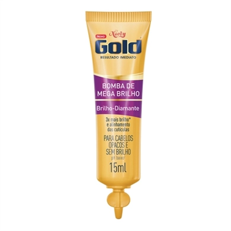 Ampola Tratamento Niely Gold 15ml Mega Brilho Unit