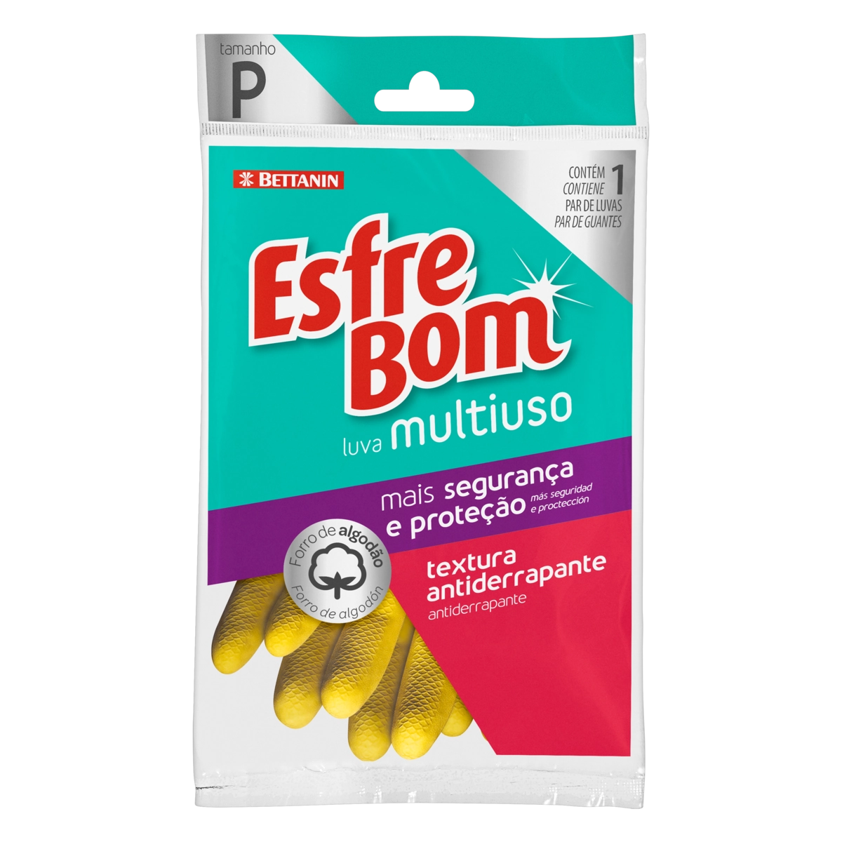 Luva Multiuso Amarela Esfrebom P