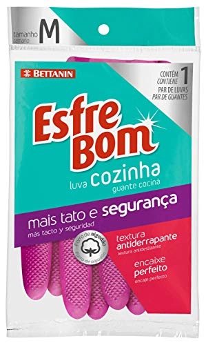 Luva Para Cozinha Rosa Esfrebom M