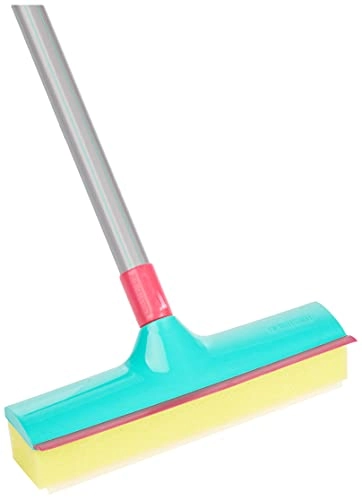 Mop Limpa Vidros Fit, Tamanho Médio, Com Cabo De 100cm, Linha Noviça, Noviça, Verde Tiffany, Médio