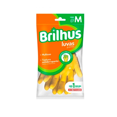 Luva Multiuso Amarela Brilhus M