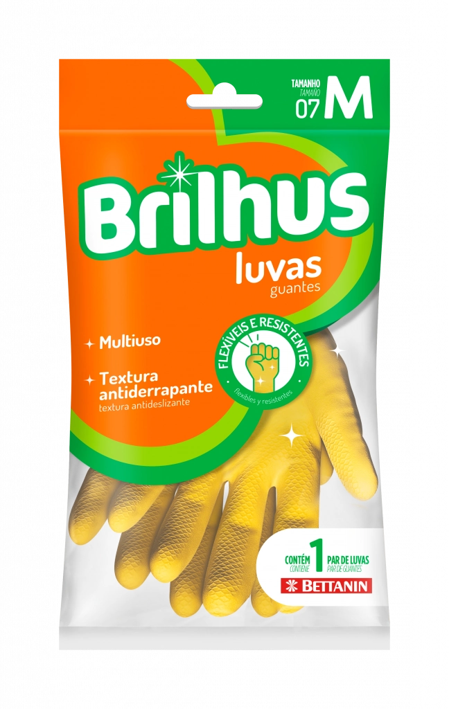 Luva Brilhus Multiuso M 1par 1x1par