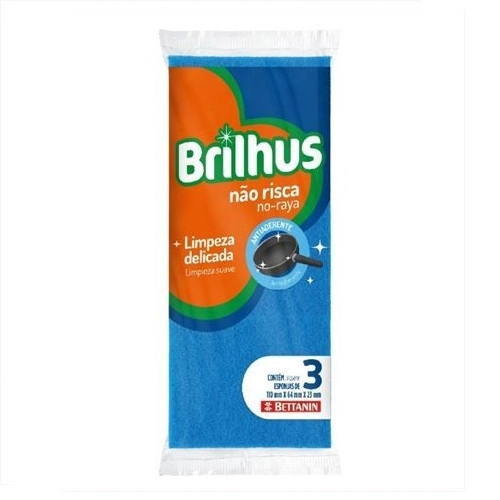Esponja Brilhus Nao Risca C/3