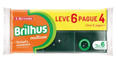 Esponja Multi Brilhus 6un