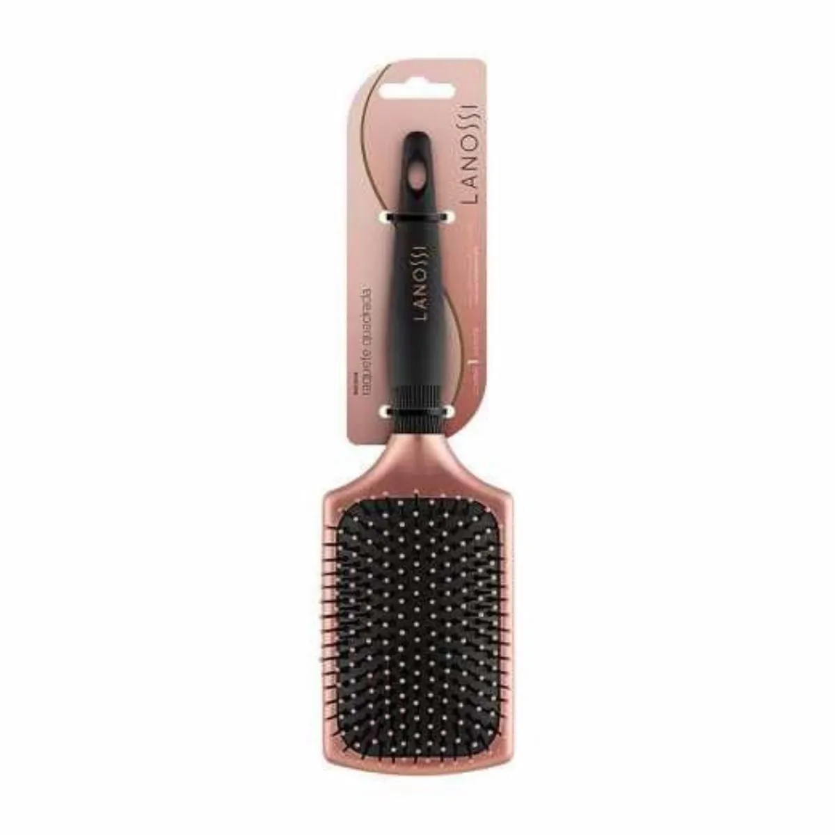 Escova De Cabelo Lanossi Raquete Quadrada Bronzer