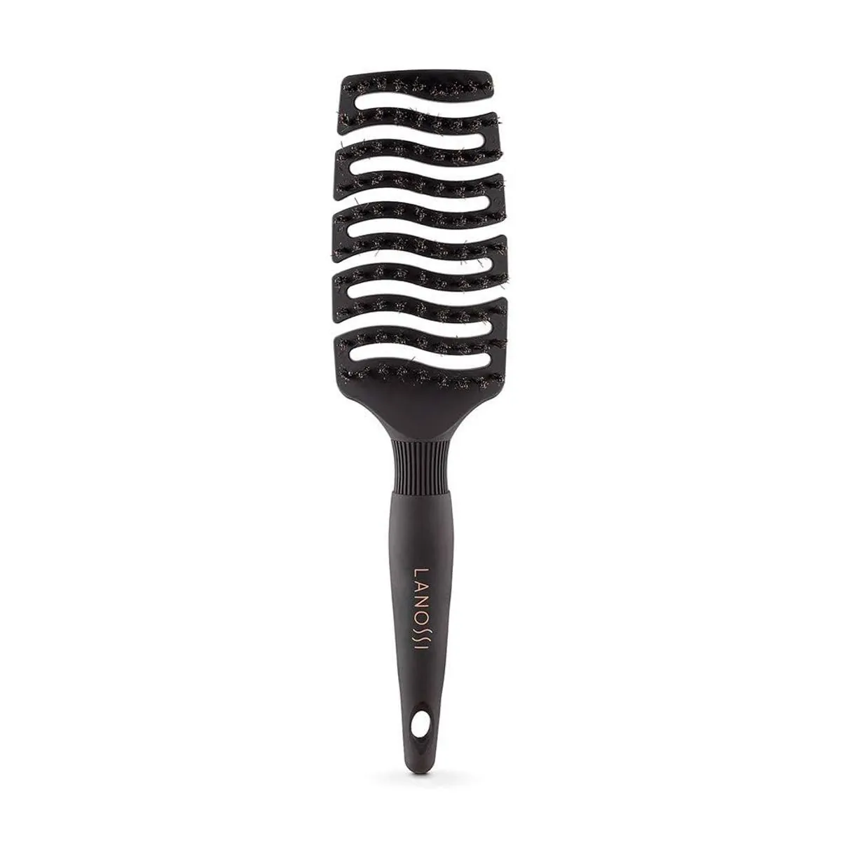 Escova De Cabelo Lanossi Flex Ventilada Preta