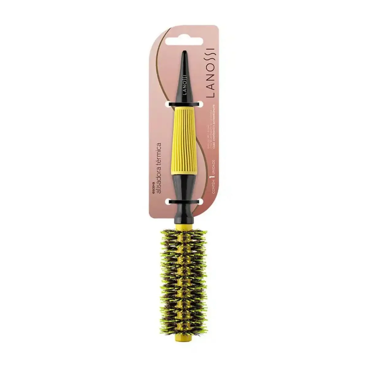 Escova De Cabelo Lanossi Alisadora Térmica 12mm