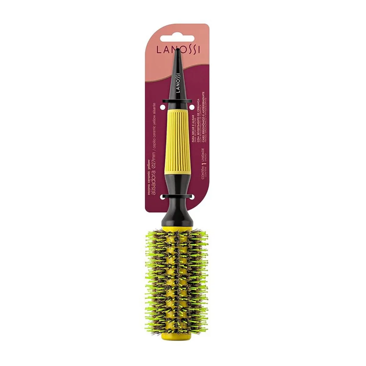 Escova De Cabelo Lanossi Alisadora Térmica 44mm