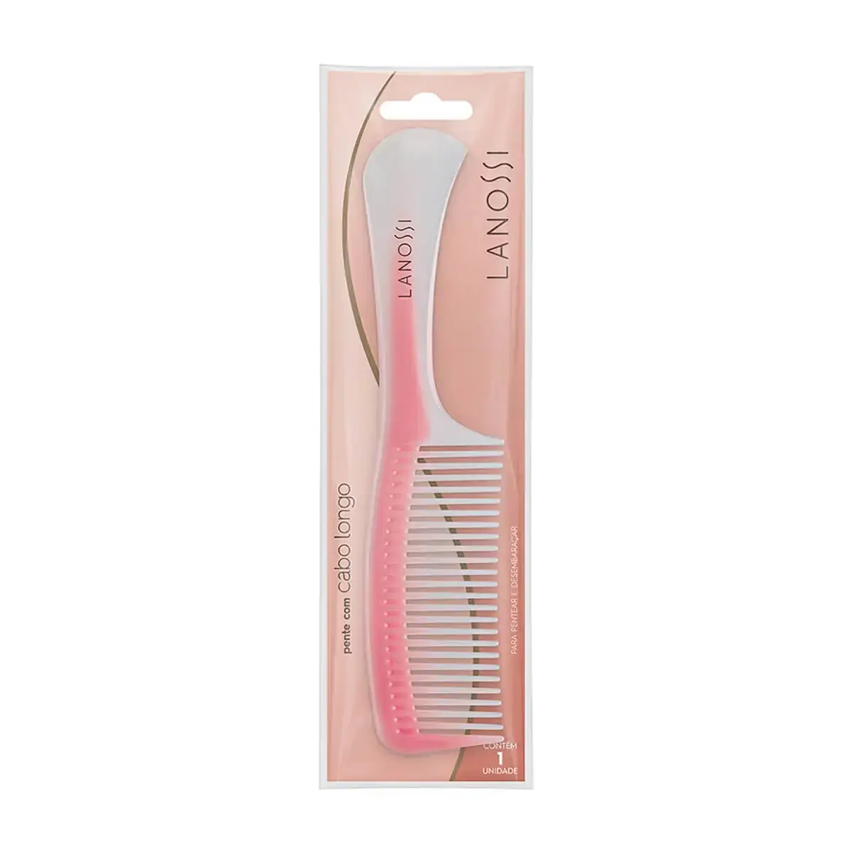 Pente De Cabelo Cabo Longo Lanossi Rosé