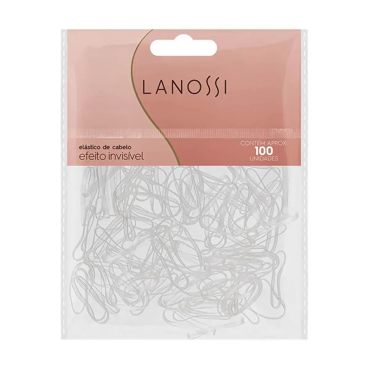 Conjunto De Elástico Para Cabelo Lanossi Cor Preto
