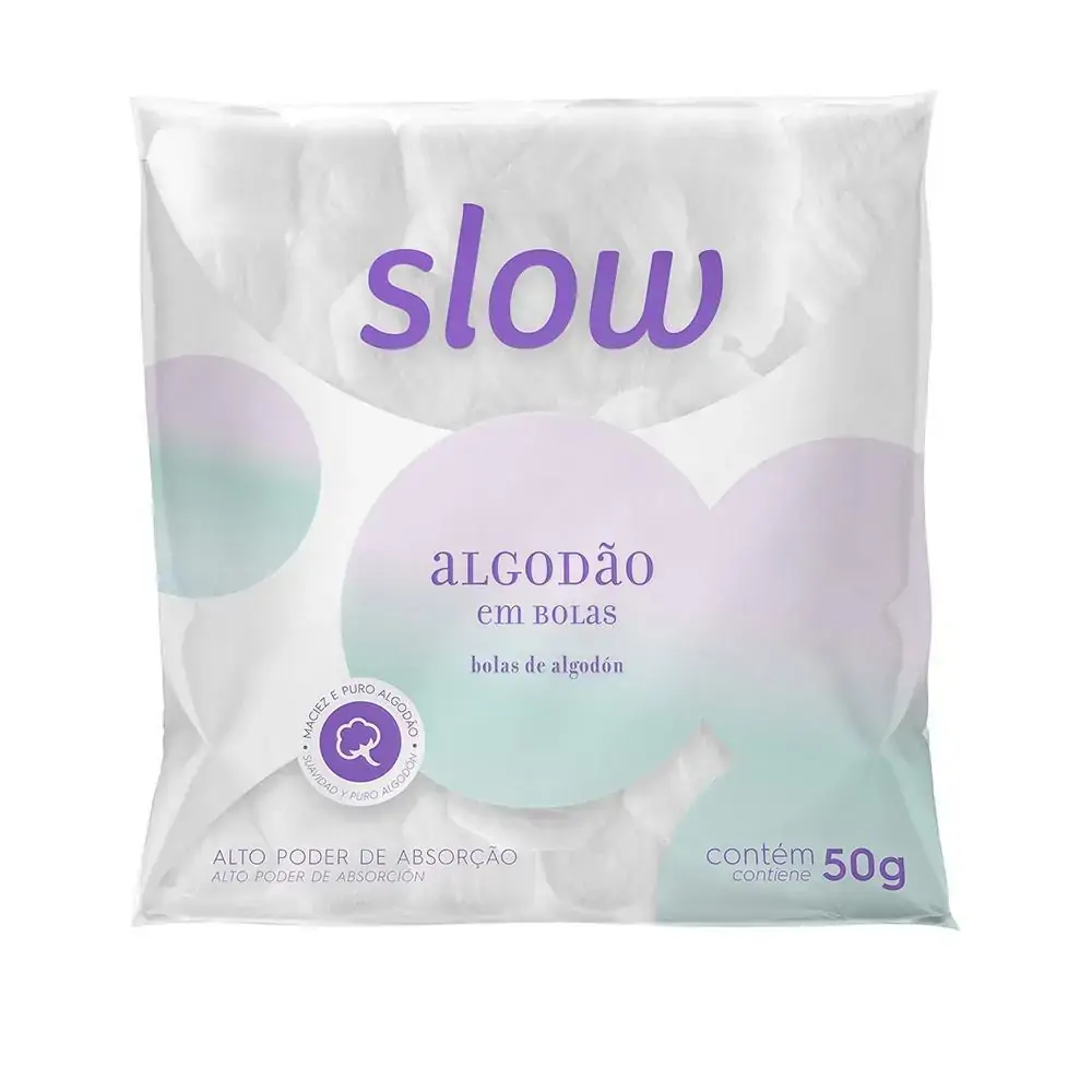 Slow Algodao Em Bola 50g