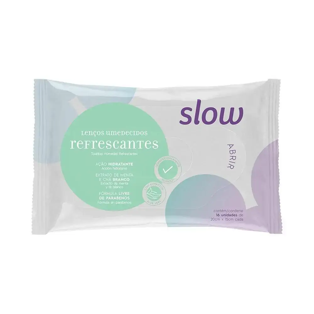 Wipes Slow Mao E Rosto Refresc C/16