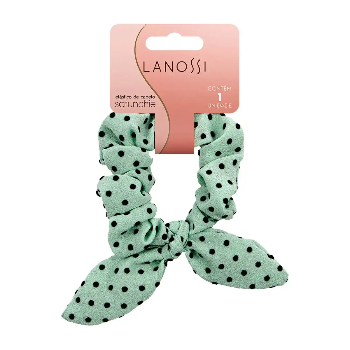 Elástico De Cabelo Lanossi Scrunchie Mint Green