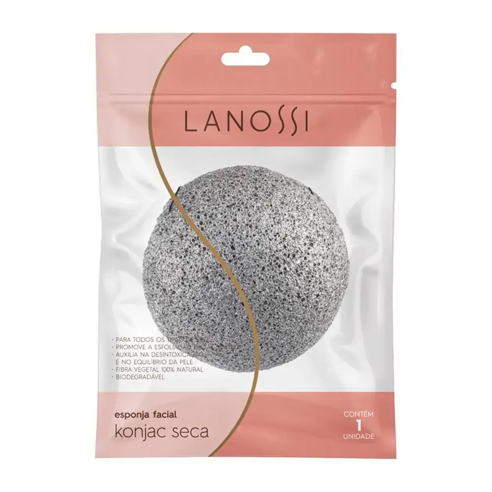 Esponja Facial Lanossi Konjac Seca