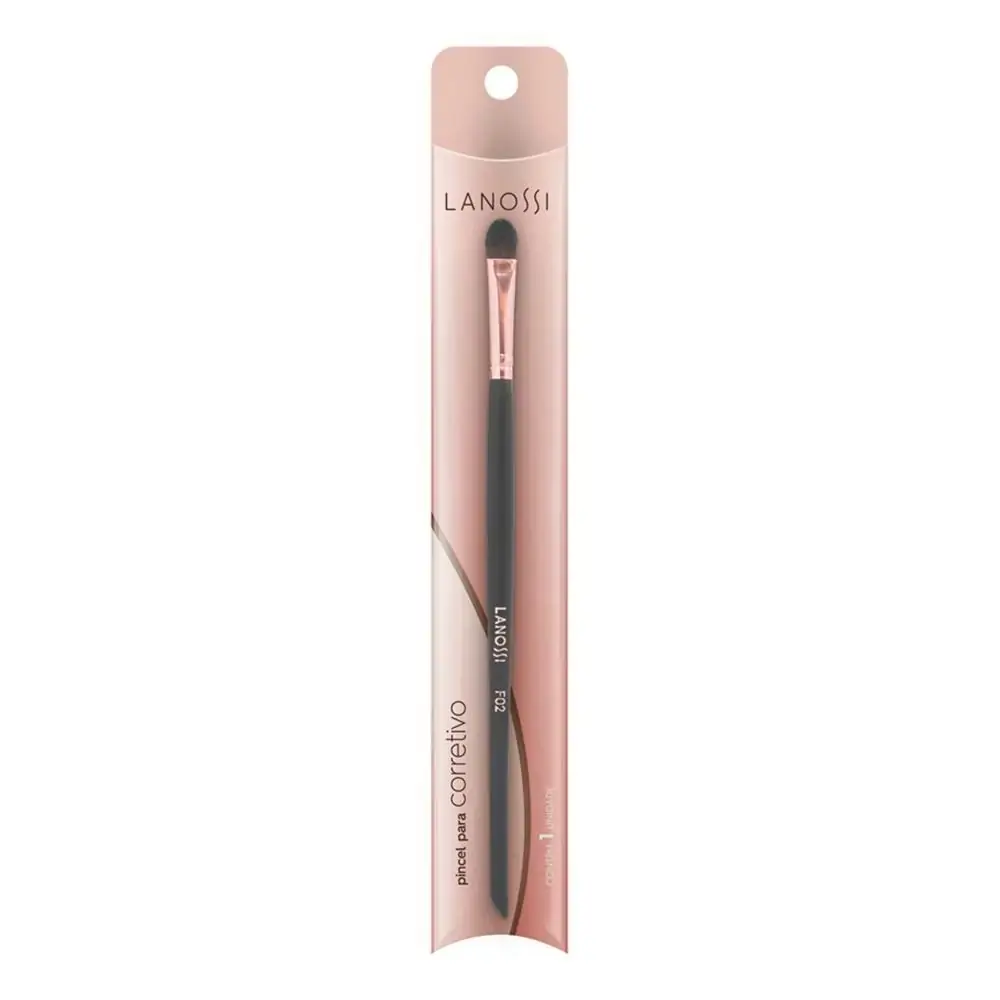 Pincel Para Corretivo Ref. Ls3018 Rose Lanossi